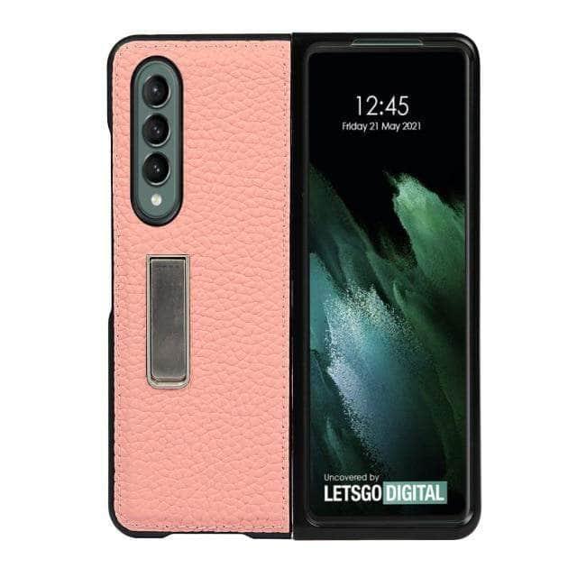 CaseBuddy Australia Casebuddy Galaxy Z Fold3 / 2 Genuine Leather Flip Galaxy Z Fold 3 5G Cover