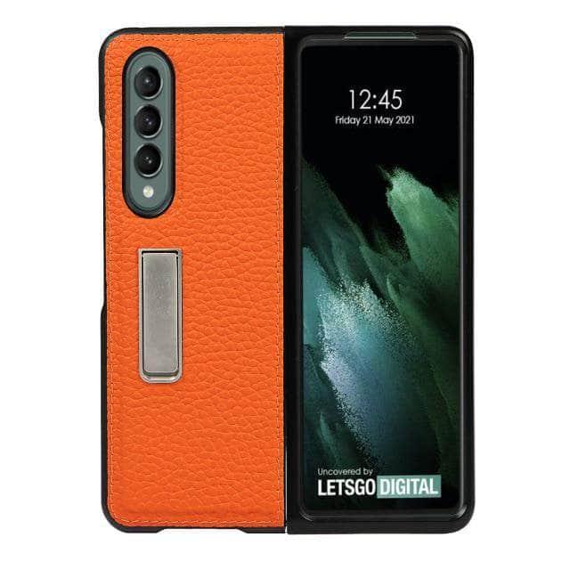 CaseBuddy Australia Casebuddy Galaxy Z Fold3 / 4 Genuine Leather Flip Galaxy Z Fold 3 5G Cover