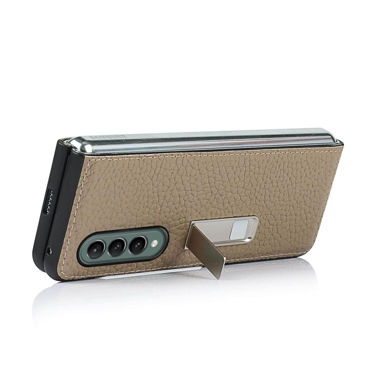 CaseBuddy Australia Casebuddy Genuine Leather Flip Galaxy Z Fold 3 5G Cover