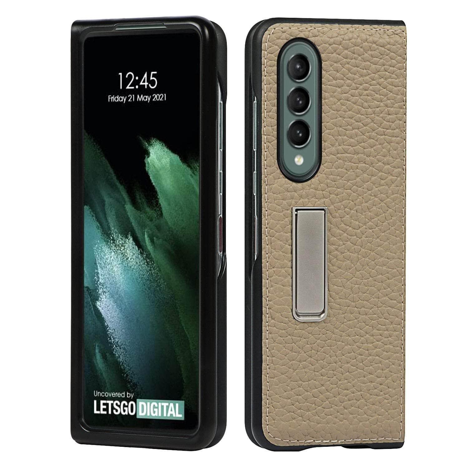 CaseBuddy Australia Casebuddy Genuine Leather Flip Galaxy Z Fold 3 5G Cover