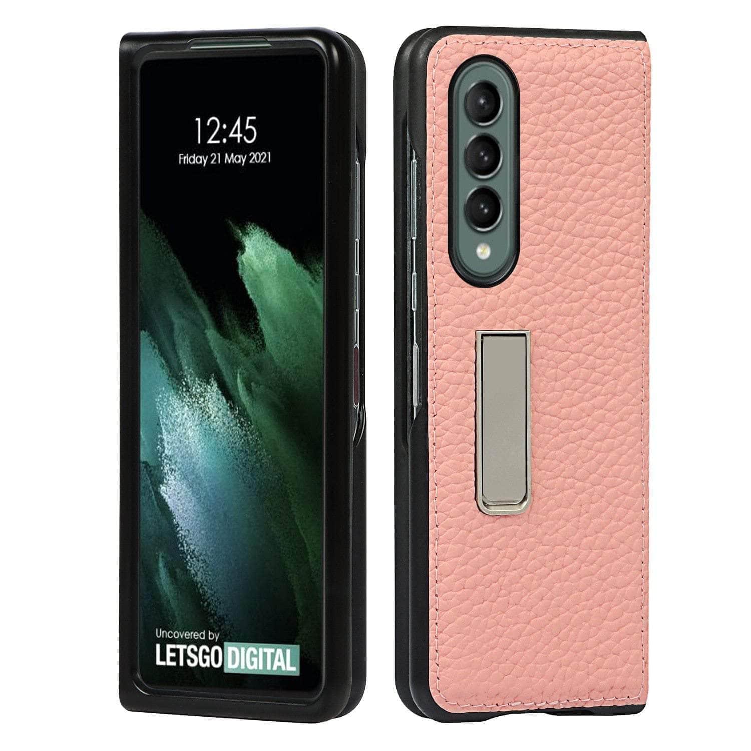 CaseBuddy Australia Casebuddy Genuine Leather Flip Galaxy Z Fold 3 5G Cover