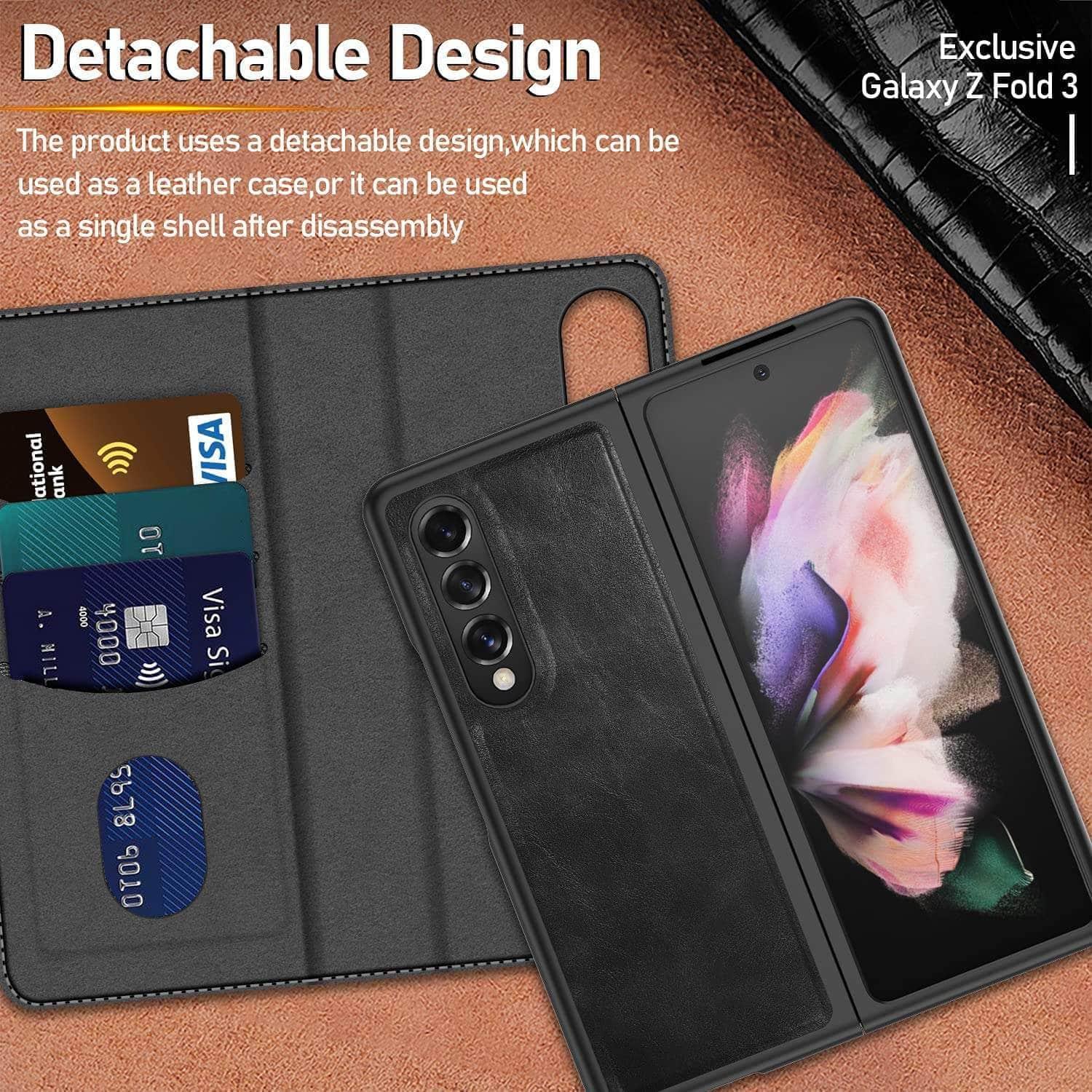 CaseBuddy Australia Casebuddy Genuine Leather Galaxy Z Fold 3 Wallet