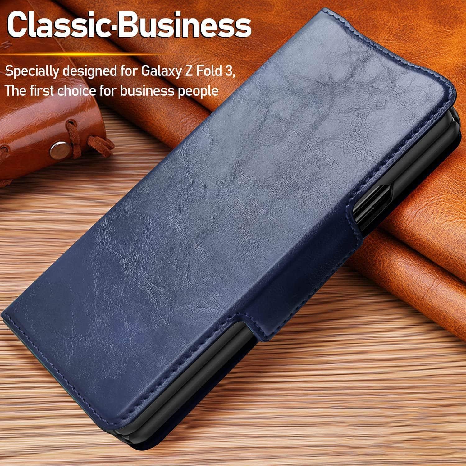 CaseBuddy Australia Casebuddy Genuine Leather Galaxy Z Fold 3 Wallet