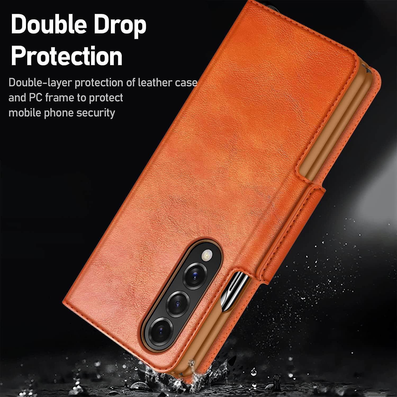 CaseBuddy Australia Casebuddy Genuine Leather Galaxy Z Fold 3 Wallet