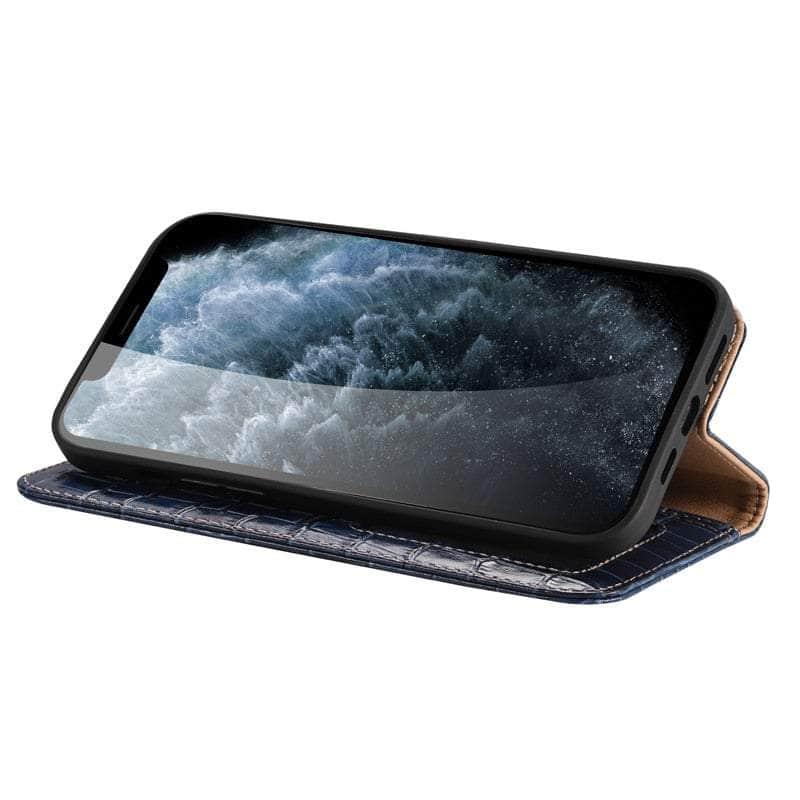 CaseBuddy Australia Casebuddy Genuine Leather iPhone 13 Mini Natural Cowhide Full Edge Protection Case