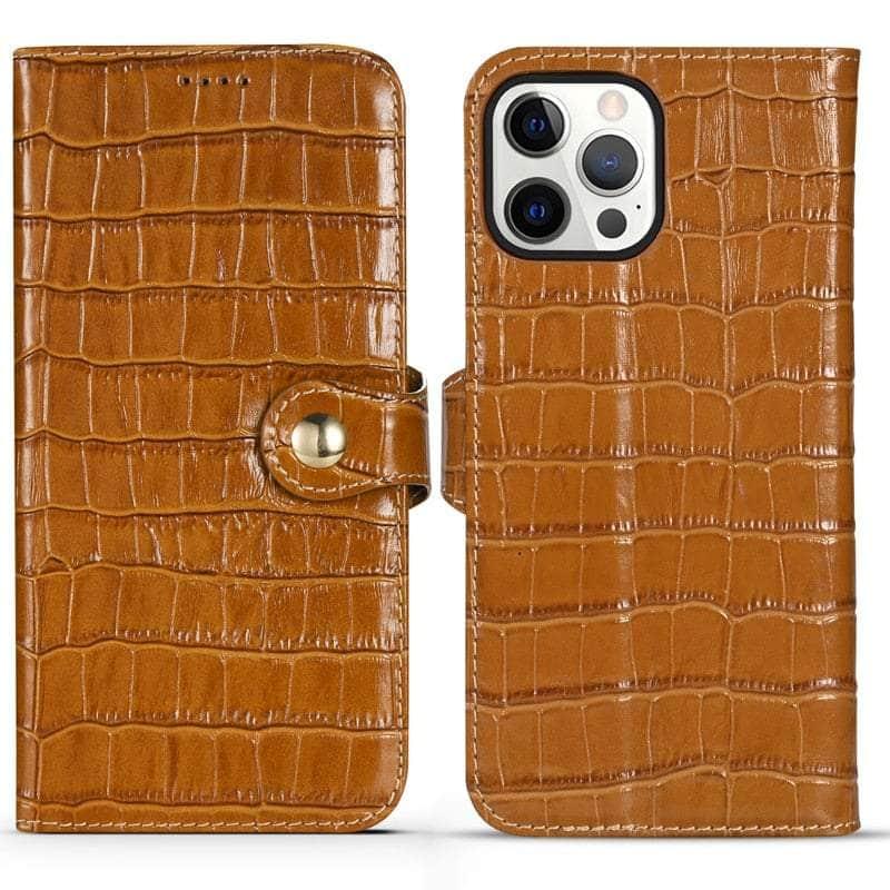 CaseBuddy Australia Casebuddy Genuine Leather iPhone 13 Mini Natural Cowhide Full Edge Protection Case