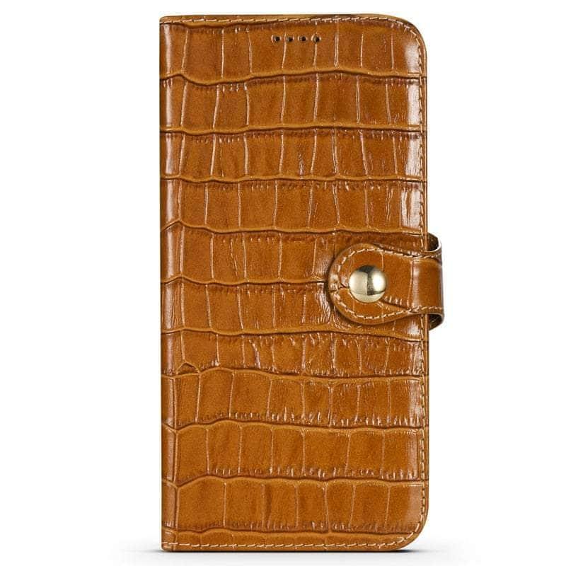 CaseBuddy Australia Casebuddy Genuine Leather iPhone 13 Mini Natural Cowhide Full Edge Protection Case