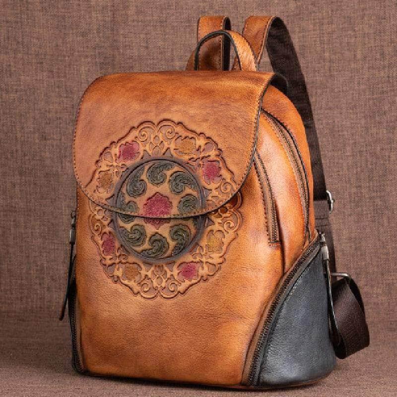 CaseBuddy Australia Casebuddy Genuine Leather Women Beautiful Vintage Backpack
