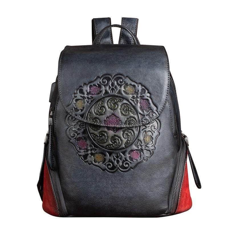 CaseBuddy Australia Casebuddy Genuine Leather Women Beautiful Vintage Backpack