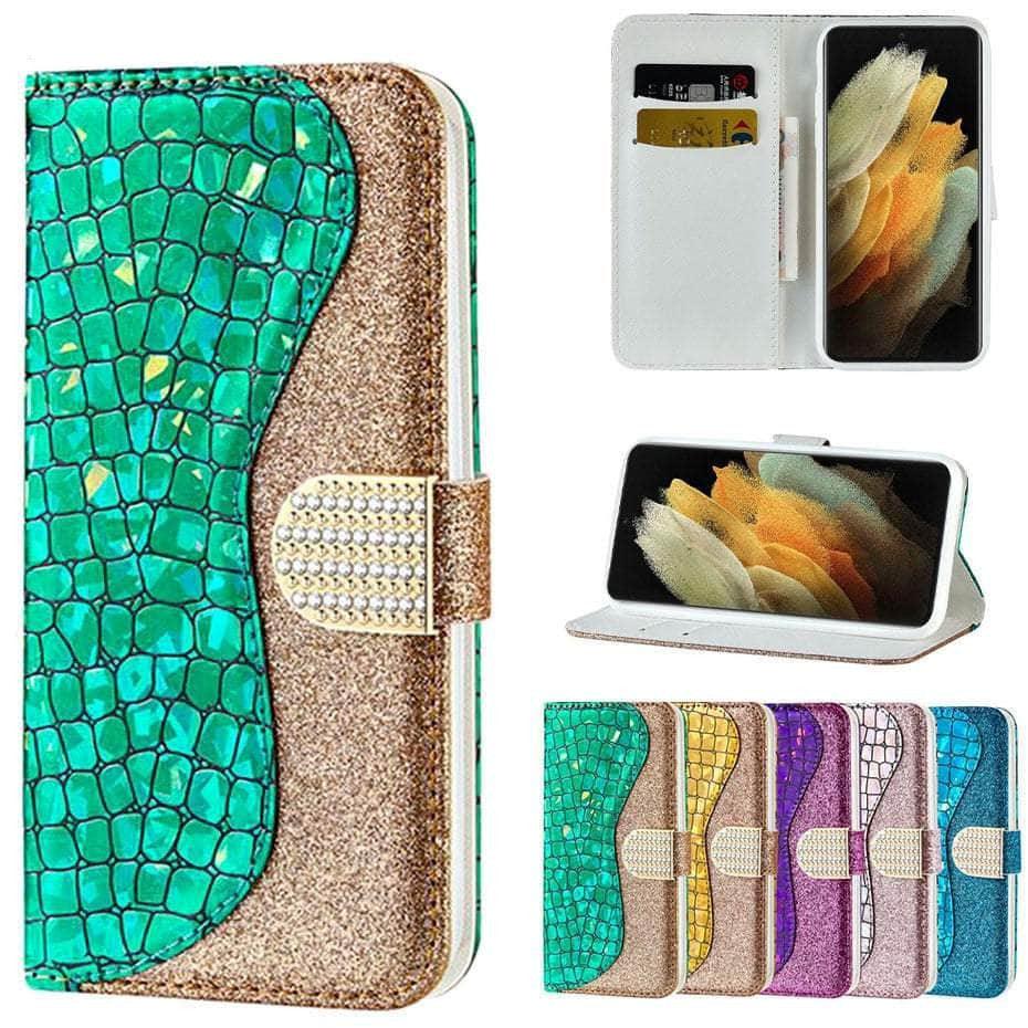 CaseBuddy Australia Casebuddy Glitter Bling Flip Galaxy S22 Case