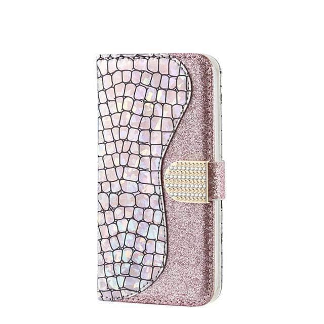 CaseBuddy Australia Casebuddy S22 Plus / Sliver Glitter Bling Flip Galaxy S22 Plus Case