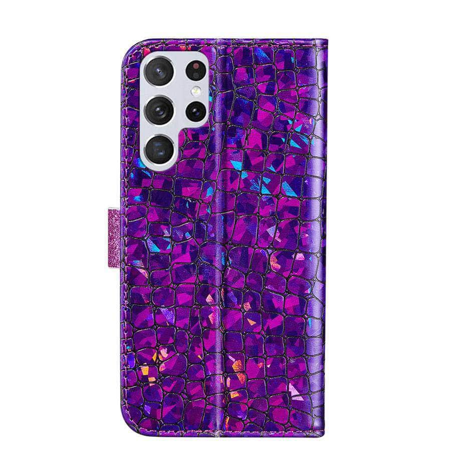 CaseBuddy Australia Casebuddy Glitter Bling Flip Galaxy S22 Plus Case