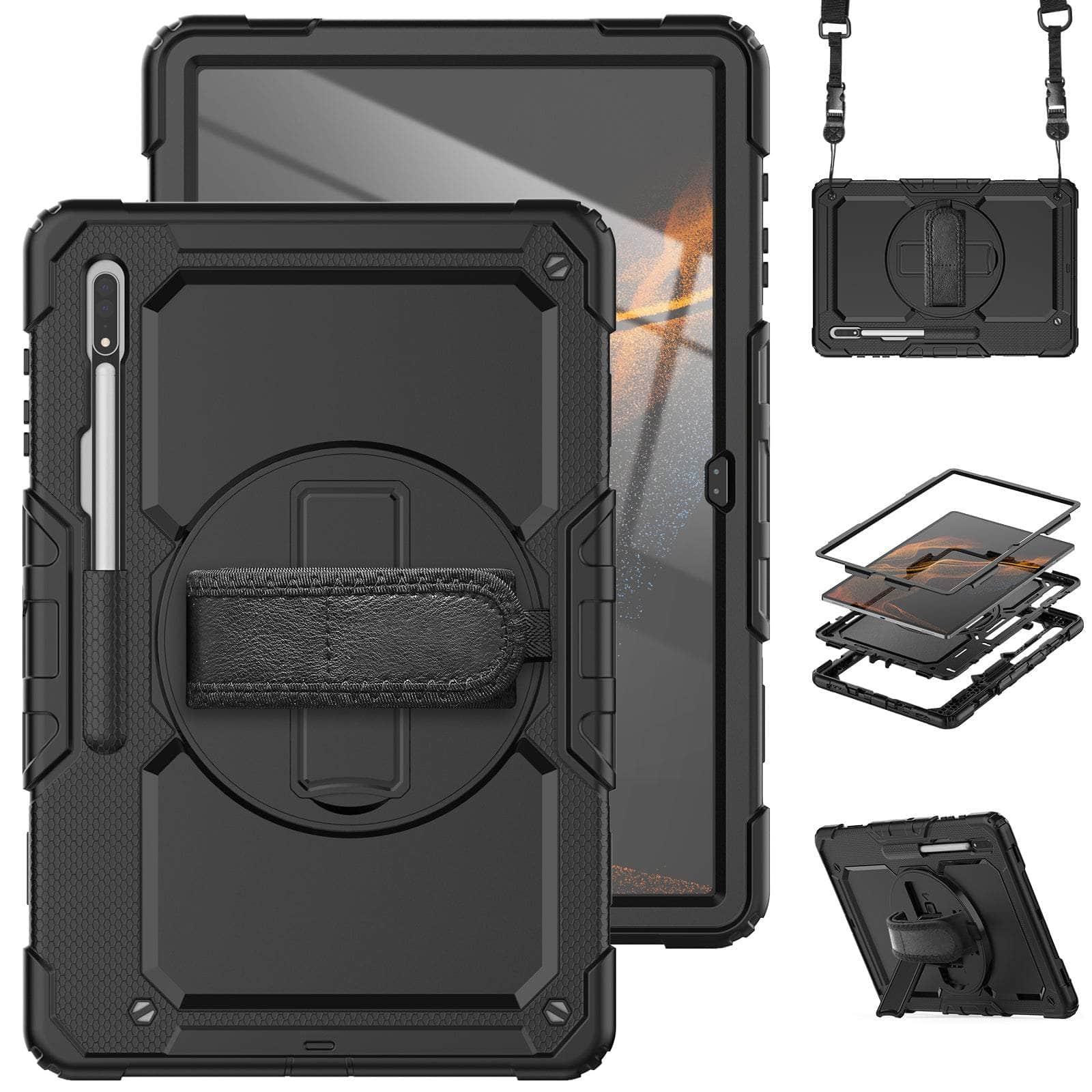 CaseBuddy Australia Casebuddy Hand Strap 360 Rotatable Kickstand Galaxy Tab S8 Ultra Case
