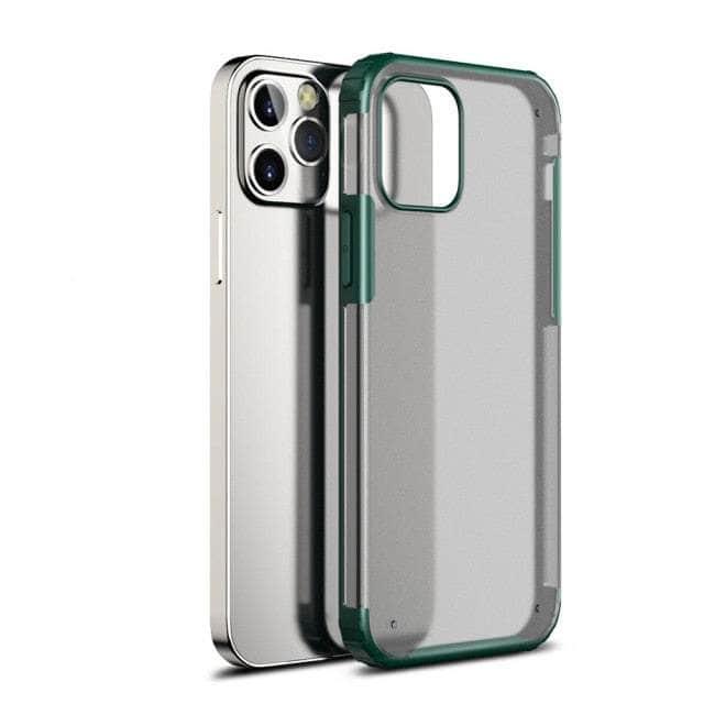 CaseBuddy Australia Casebuddy For iPhone SE 2022 / DarkGreen Hard PC Soft TPU iPhone SE 2022 Protection Back Cover