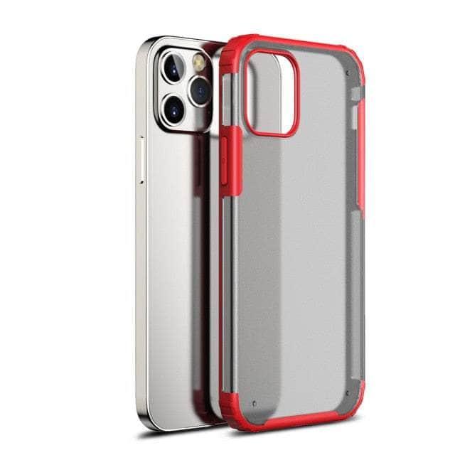 CaseBuddy Australia Casebuddy For iPhone SE 2022 / Red Hard PC Soft TPU iPhone SE 2022 Protection Back Cover