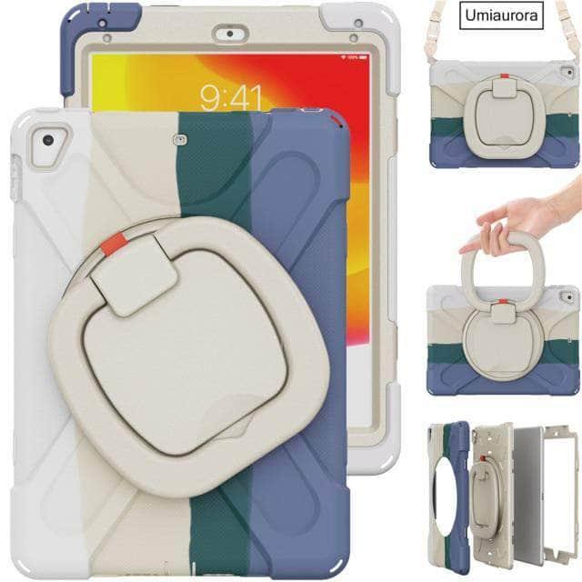 CaseBuddy Australia Casebuddy Rainbow Green / IPad 5th 6th Gen 9.7 Heavy Duty Rugged iPad 5 & 6 Shockproof Cover
