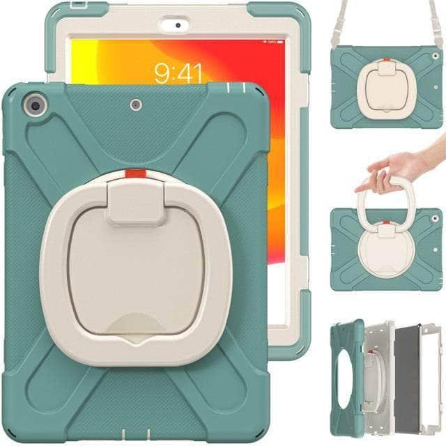 CaseBuddy Australia Casebuddy Jade Green / IPad 7th 8th 10.2 Heavy Duty Rugged iPad 7 & 8 Shockproof Cover