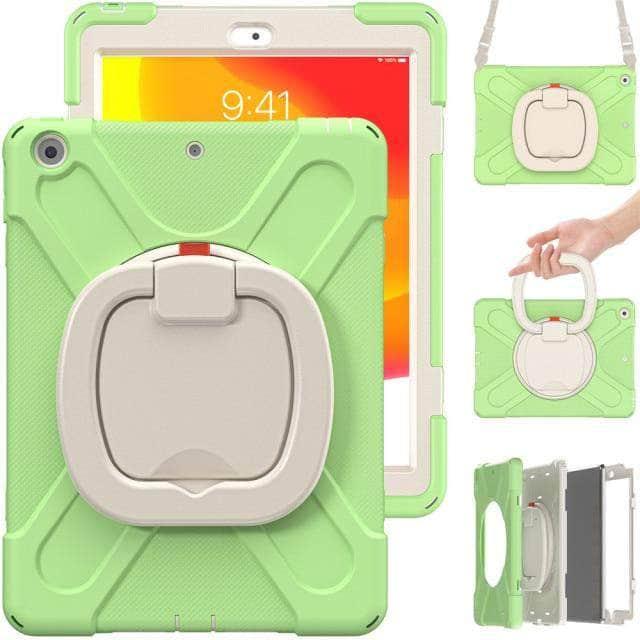 CaseBuddy Australia Casebuddy Matcha Green / IPad 7th 8th 10.2 Heavy Duty Rugged iPad 7 & 8 Shockproof Cover