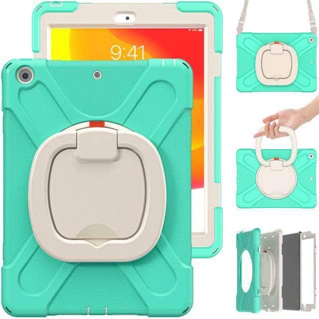 CaseBuddy Australia Casebuddy Minit Green / IPad 7th 8th 10.2 Heavy Duty Rugged iPad 7 & 8 Shockproof Cover