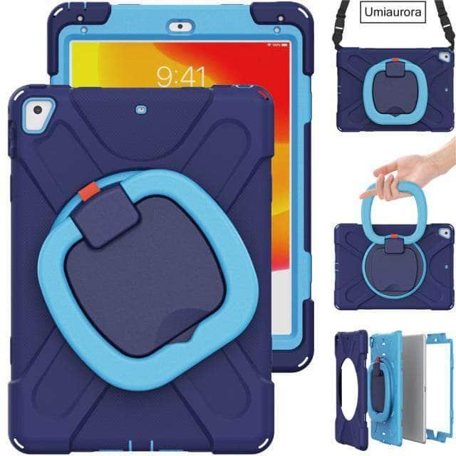 CaseBuddy Australia Casebuddy Dark Blue Blue / IPad 7th 8th 10.2 Heavy Duty Rugged iPad 7 & 8 Shockproof Cover