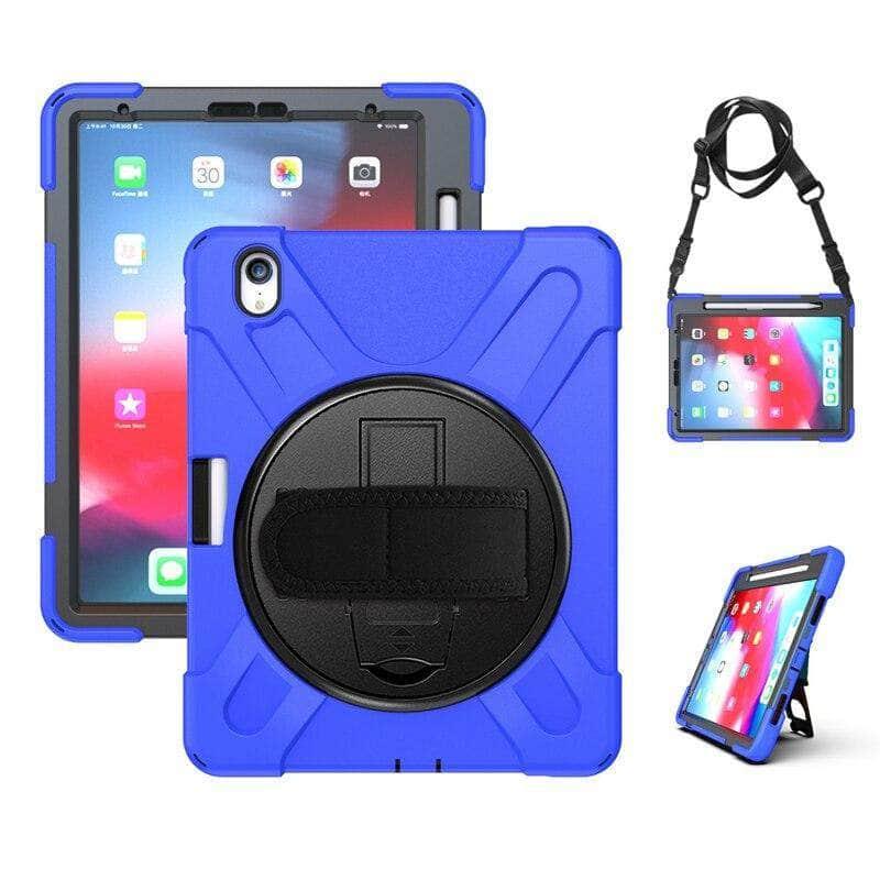 Heavy Duty Shockproof Protective Case iPad Pro 11 2018 with Pencil Holder Shoulder Strap - CaseBuddy