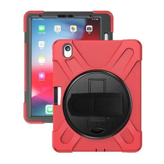 Heavy Duty Shockproof Protective Case iPad Pro 11 2018 with Pencil Holder Shoulder Strap - CaseBuddy