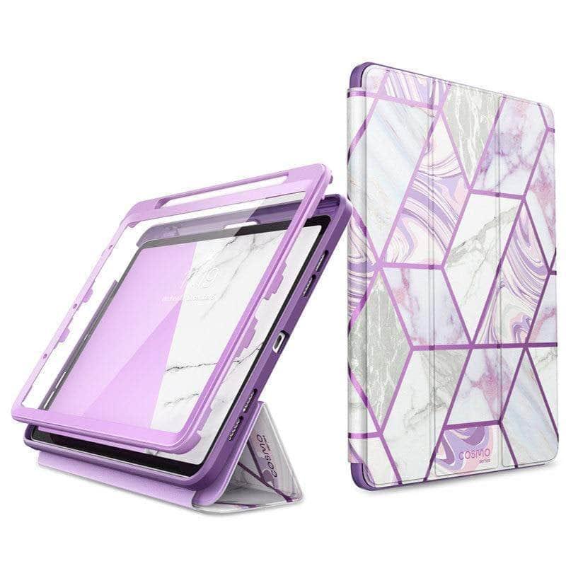 CaseBuddy Australia Casebuddy I-BLASON iPad Air 4 Cosmo Marble Trifold Stand Case