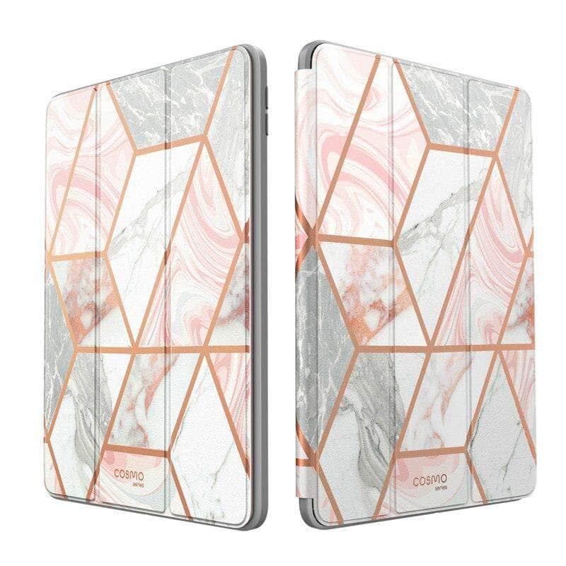 CaseBuddy Australia Casebuddy I-BLASON iPad Air 4 Cosmo Marble Trifold Stand Case