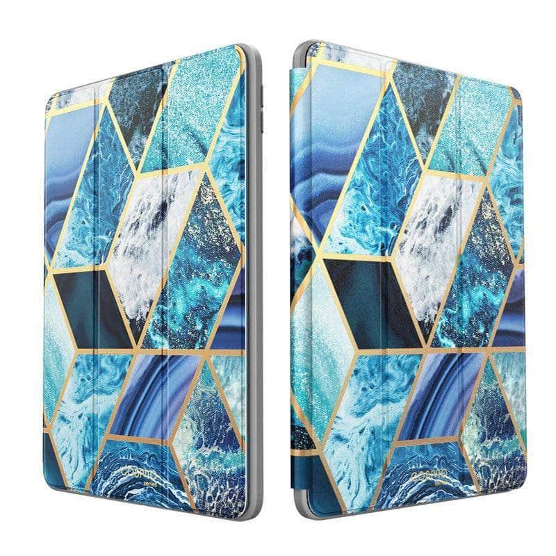 CaseBuddy Australia Casebuddy I-BLASON iPad Air 4 Cosmo Marble Trifold Stand Case