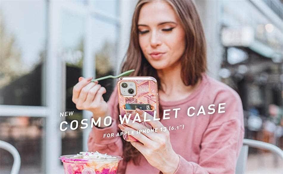 CaseBuddy Australia Casebuddy I-BLASON iPhone 13 Cosmo Slim Designer Wallet Card Holder