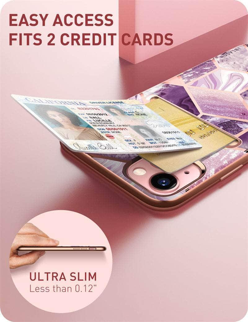 CaseBuddy Australia Casebuddy I-BLASON iPhone 13 Cosmo Slim Designer Wallet Card Holder