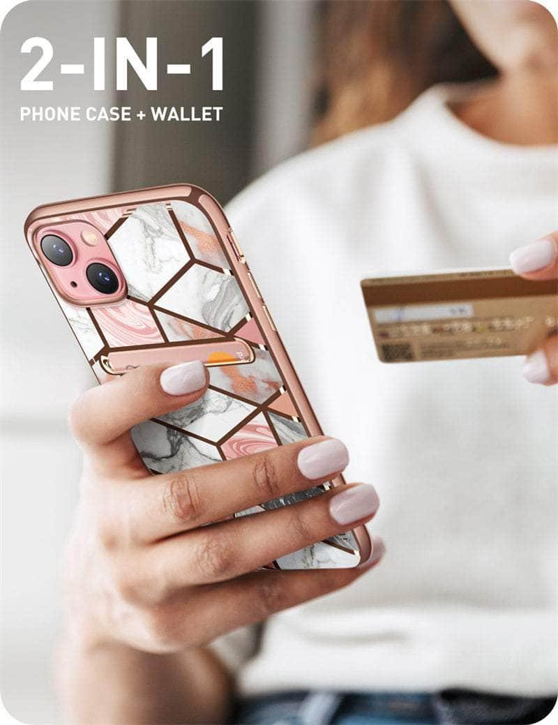 CaseBuddy Australia Casebuddy I-BLASON iPhone 13 Cosmo Slim Designer Wallet Card Holder