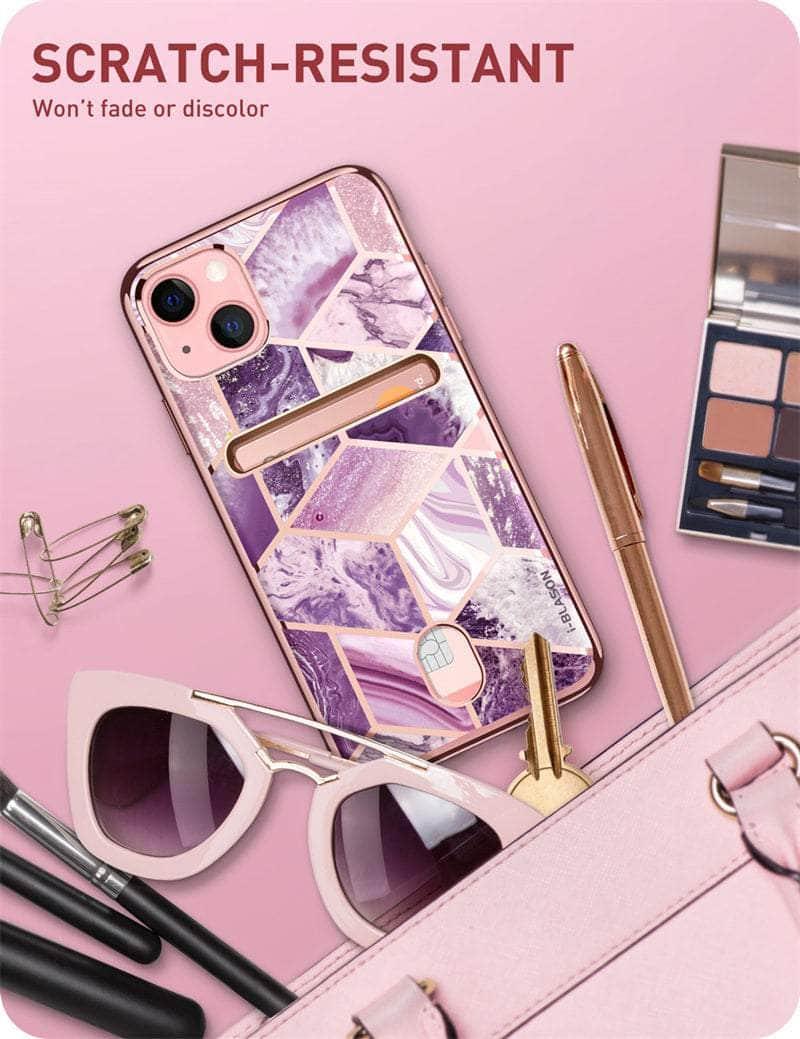 CaseBuddy Australia Casebuddy I-BLASON iPhone 13 Cosmo Slim Designer Wallet Card Holder