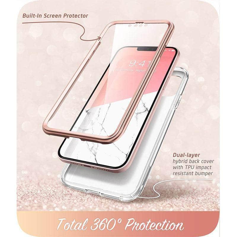 CaseBuddy Australia Casebuddy PC + TPU / Marble I-BLASON iPhone 13 Mini Cosmo Slim Full-Body Protective Case