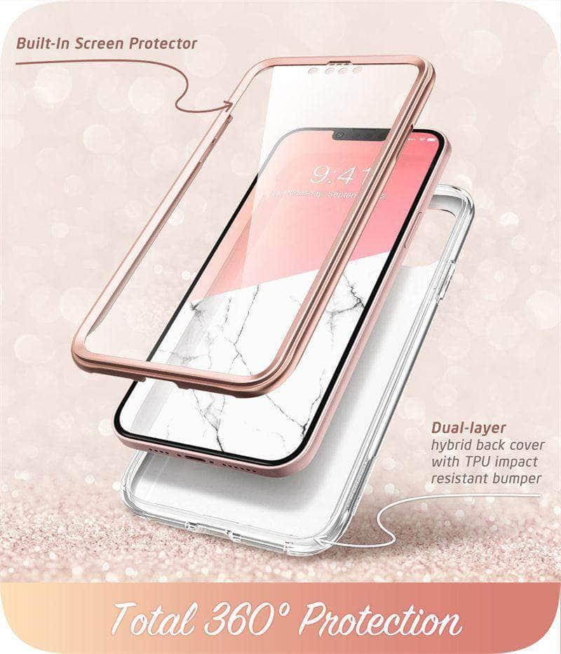CaseBuddy Australia Casebuddy PC + TPU / Marble I-BLASON iPhone 13 Mini Cosmo Slim Full-Body Protective Case