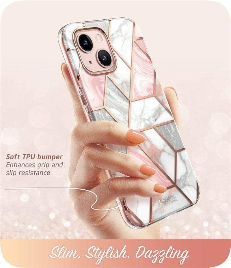 CaseBuddy Australia Casebuddy PC + TPU / Marble I-BLASON iPhone 13 Mini Cosmo Slim Full-Body Protective Case