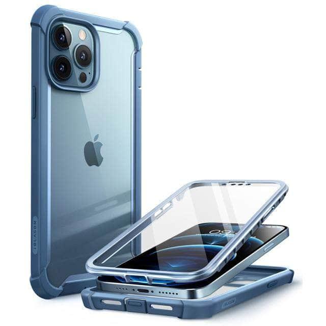 CaseBuddy Australia Casebuddy PC + TPU / Azure I-BLASON iPhone 13 Pro Max Ares Dual Layer Rugged Clear Bumper