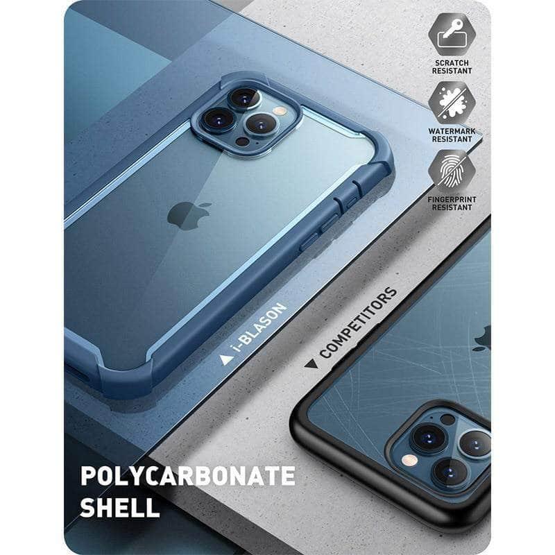 CaseBuddy Australia Casebuddy I-BLASON iPhone 13 Pro Max Ares Dual Layer Rugged Clear Bumper