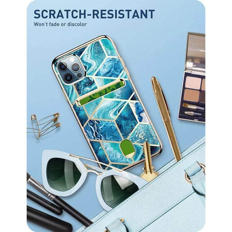 CaseBuddy Australia I-BLASON iPhone 13 Pro Max Cosmo Slim Designer Wallet Card Holder