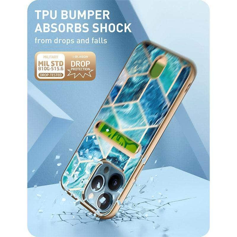 CaseBuddy Australia I-BLASON iPhone 13 Pro Max Cosmo Slim Designer Wallet Card Holder