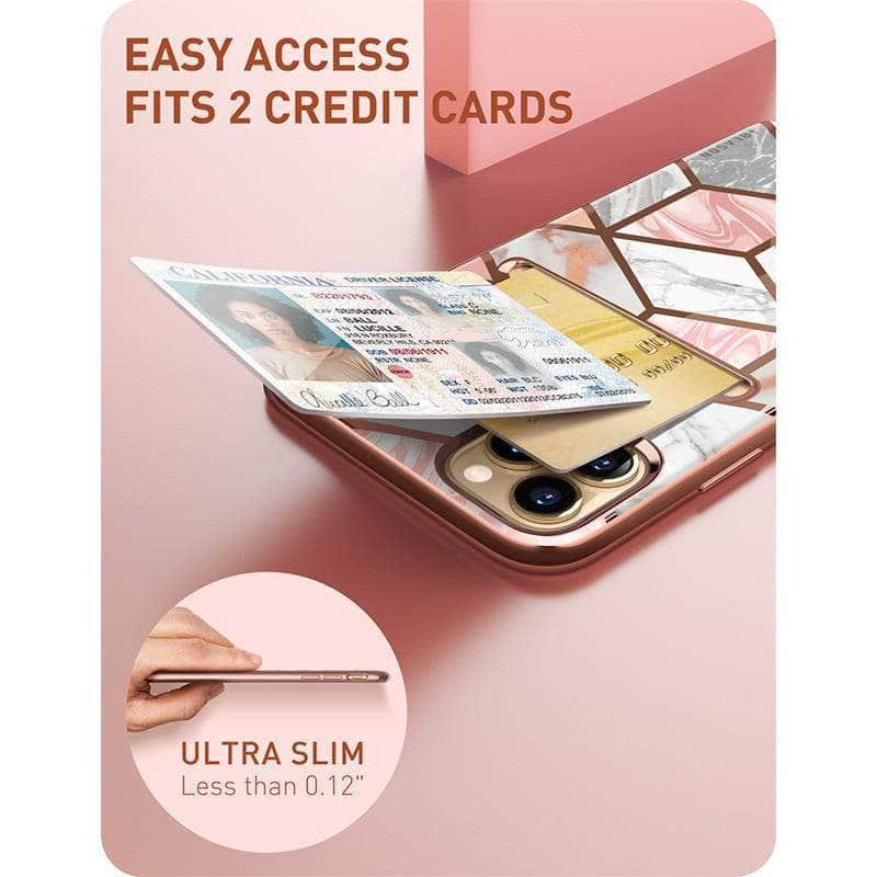 CaseBuddy Australia I-BLASON iPhone 13 Pro Max Cosmo Slim Designer Wallet Card Holder