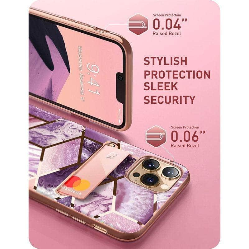 CaseBuddy Australia I-BLASON iPhone 13 Pro Max Cosmo Slim Designer Wallet Card Holder