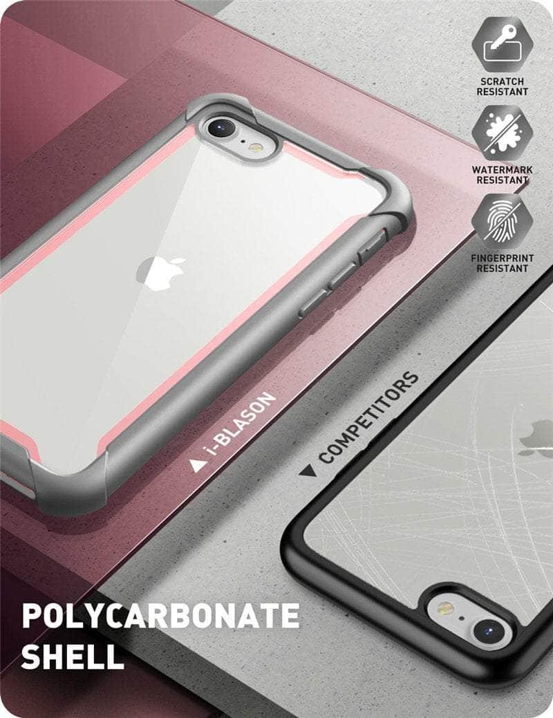 CaseBuddy Australia Casebuddy I-BLASON iPhone SE 2022 Full-Body Rugged Clear Bumper Cover