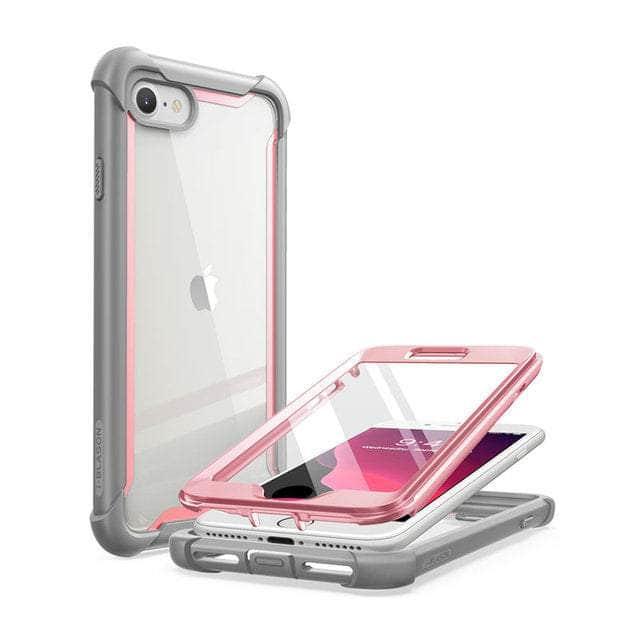 CaseBuddy Australia Casebuddy PC + TPU / Pink I-BLASON iPhone SE 2022 Full-Body Rugged Clear Bumper Cover