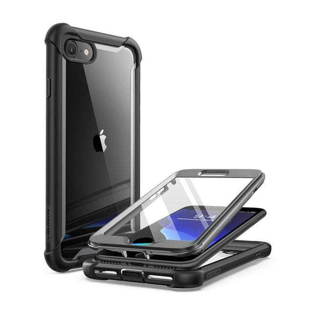 CaseBuddy Australia Casebuddy PC + TPU / Black I-BLASON iPhone SE 2022 Full-Body Rugged Clear Bumper Cover