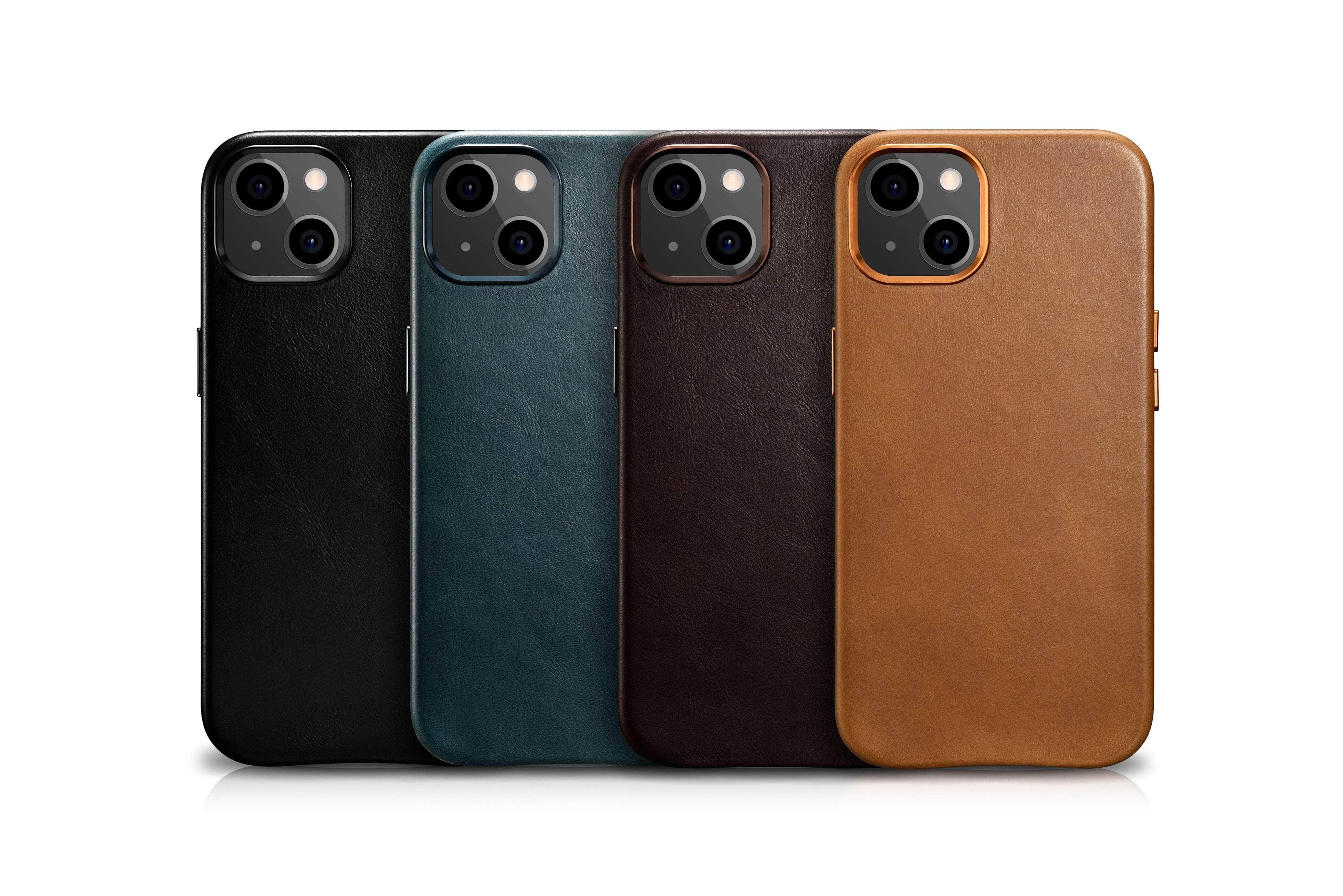 CaseBuddy Australia Casebuddy ICARER Retro Genuine Leather iPhone 13 Mini Cowhide Case