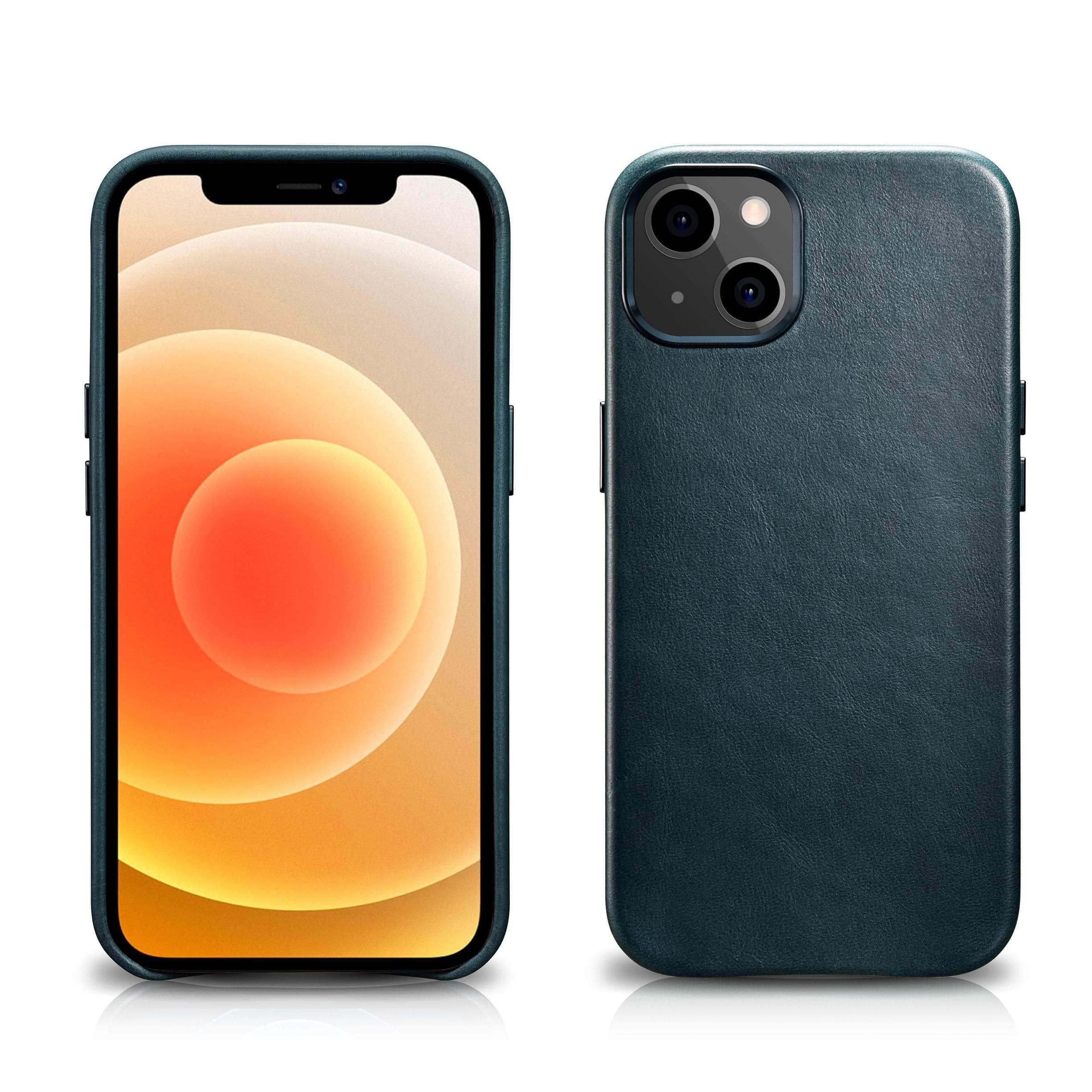 CaseBuddy Australia Casebuddy ICARER Retro Genuine Leather iPhone 13 Mini Cowhide Case