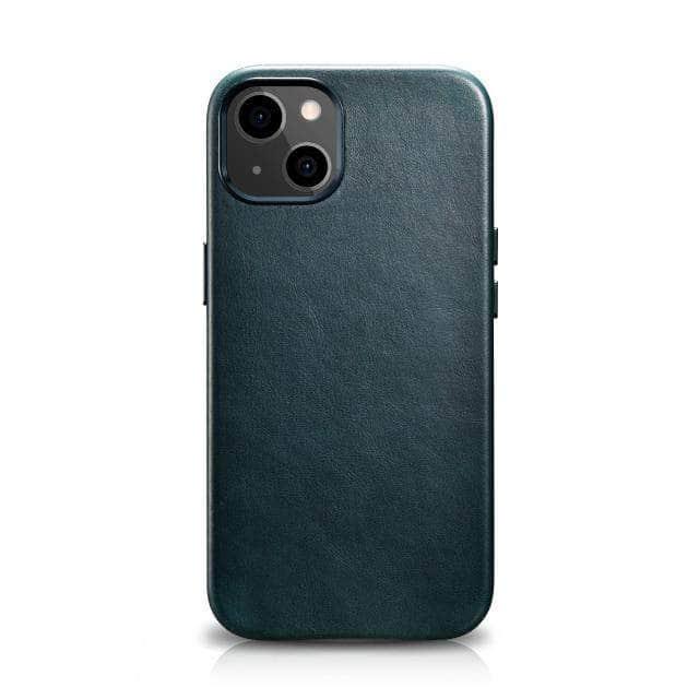 CaseBuddy Australia Casebuddy iPhone13 Mini / 1 ICARER Retro Genuine Leather iPhone 13 Mini Cowhide Case