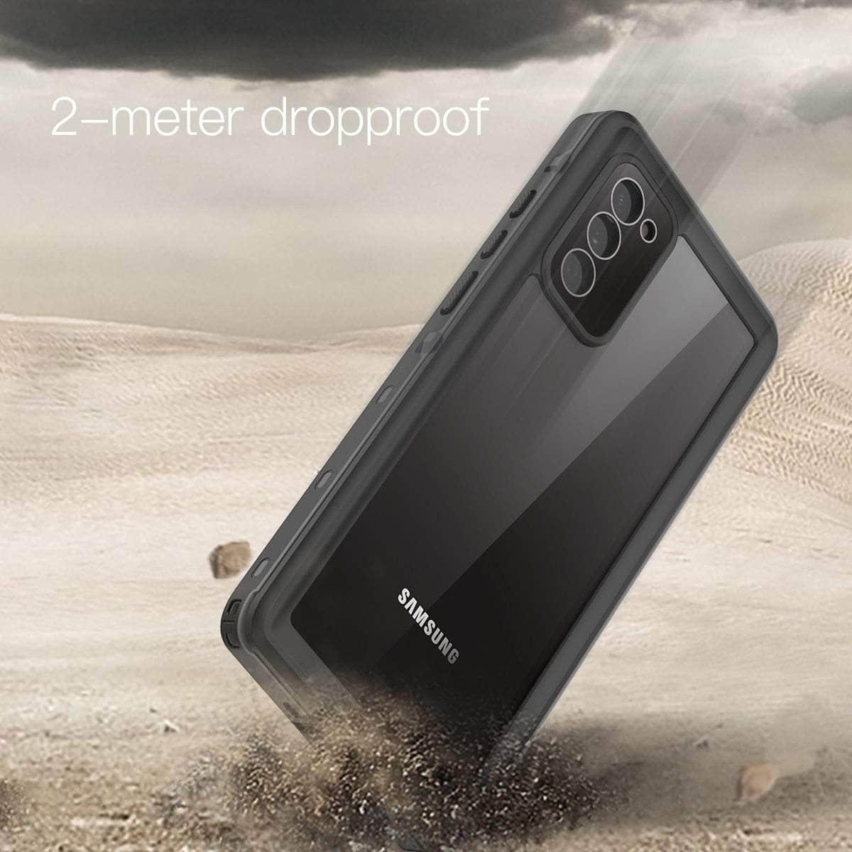 IP68 Waterproof Case Galaxy Note 360 Full-Body Rugged Clear Back - CaseBuddy