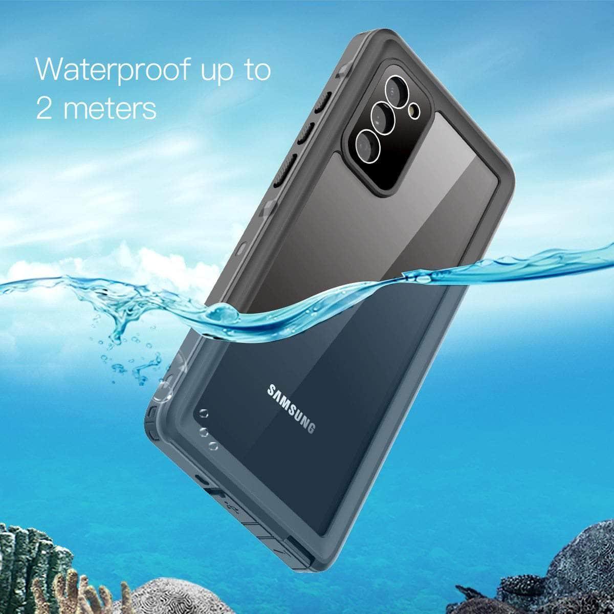 IP68 Waterproof Case Galaxy Note 360 Full-Body Rugged Clear Back - CaseBuddy